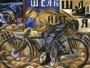 Natalia_Goncharova_1913_The_Cyclist_oil_on_canvas_78_x_105_cm_The_Russian_Museum_St_Petersburg